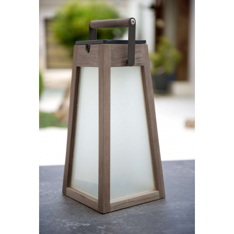 Lanterne solaire TECKA H38 - Teck Les Jardins