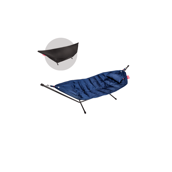 Hamac Headdemock avec base noire - Dark blue Fatboy®