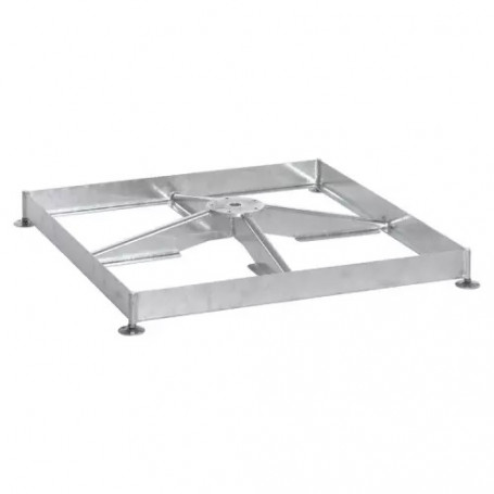 Cadre pour socle M4 120 kg - Blanc Glatz