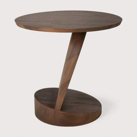 Table d'appoint Oblic en teck brun Ethnicraft