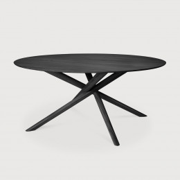 Table Mikado en chêne noir - ronde Ø 150 Ethnicraft