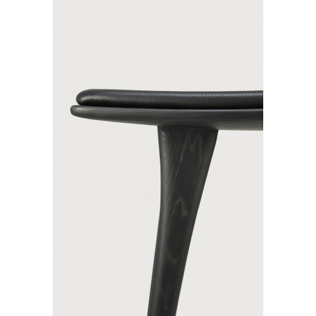 Tabouret de bar Osso en chêne brun - cuir marron Ethnicraft