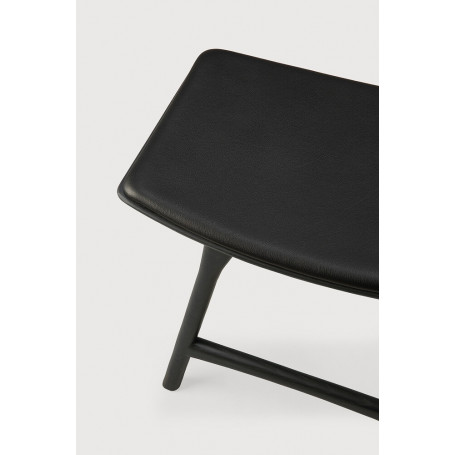 Tabouret Osso en chêne brun - cuir marron Ethnicraft