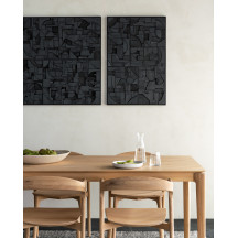 Décoration murale Teck 90x60 - Noir Ethnicraft
