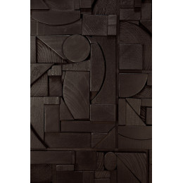 Décoration murale Teck 90x60 - Noir Ethnicraft