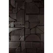 Décoration murale Teck 100x100 - Noir Ethnicraft