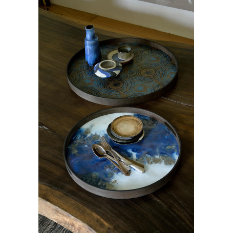 Plateau en verre organic 48 cm Ethnicraft