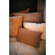 Coussin en coton - viscose L 50 x W 30 cm Dimaro - Sable Pomax