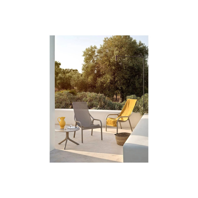 Fauteuil Lounge Net - Blanc Nardi