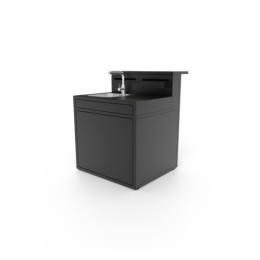 Plan de travail en acier pour evier Forge Adour