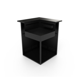 Meuble d’angle en acier noir Forge Adour