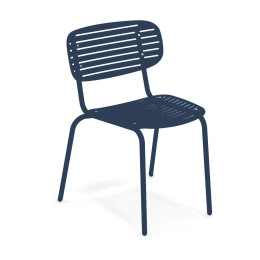 Chaise Mom en acier - Bleu Saphir Emu