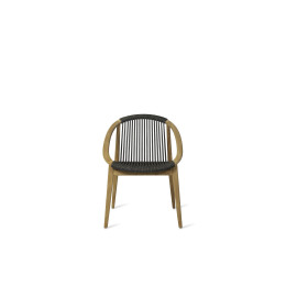 Chaise Frida teck / corde anthracite Vincent Sheppard