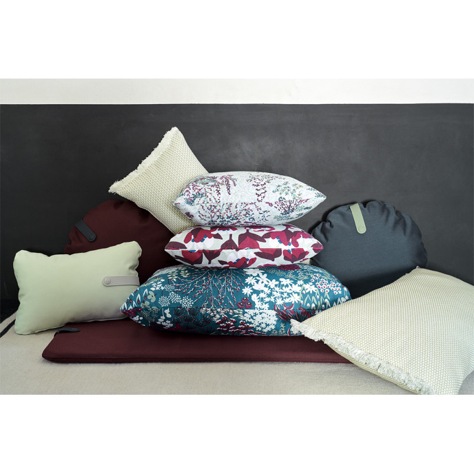 Coussin 68x44 Bouquet Sauvage Champetre Bleu Acapulco Fermob