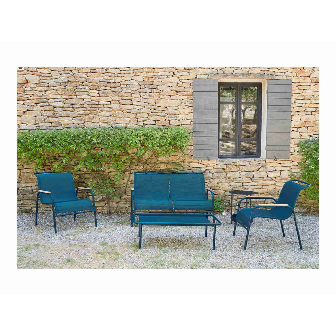 Fauteuil Lounge Coolside Bleu Acapulco Fermob