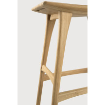 Tabouret de bar Osso hauteur 80 cm  en chêne Ethnicraft