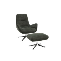 Fauteuil Moro Tissu Tortue Pieds en Aluminium Flexlux