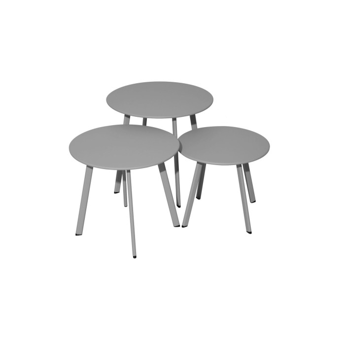 Table Basse Massai Ø 45 Cm - Gris clair Proloisirs