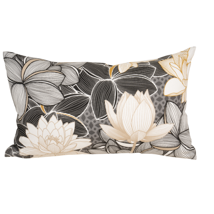 Coussin déco Lotus 50x30 Jardin Privé