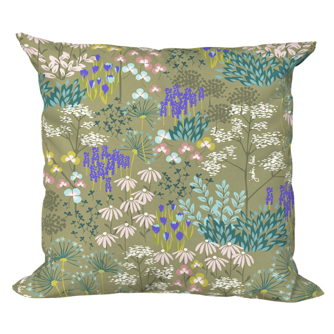 Coussin déco Jardin Fleuri 40x40 Jardin Privé