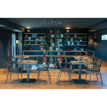 Table 70x70 cm Darwin - Marron d'Inde Emu