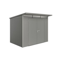 Abri de jardin AvantGarde T.A5 Double porte - Gris Quartz métallique Biohort