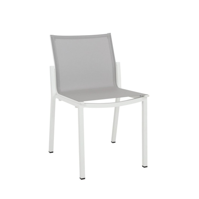 Chaise empilable AMAKA - Blanc Gris Les Jardins