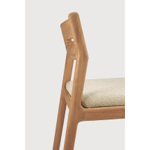 Chaise Jack en teck & tissus - couleur sable Ethnicraft