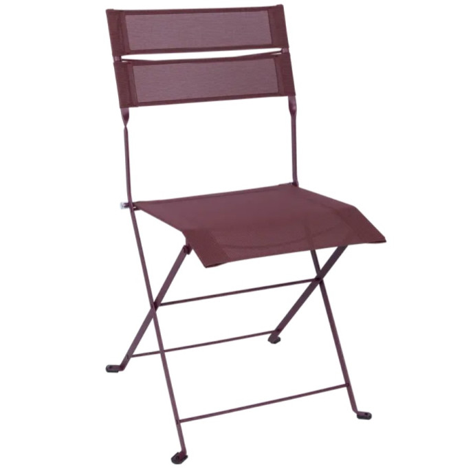Chaise Latitude Monochrome Cerise noire Fermob Chaise Latitude Monochrome Cerise noire Fermob