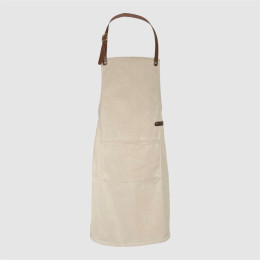 Tablier en toile avec poche Beige Doxx