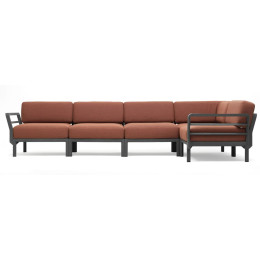 Canapé Maximo 5 Basalto-Cannella Sunbrella® Nardi