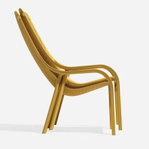 Fauteuil Lounge Net - Taupe Nardi