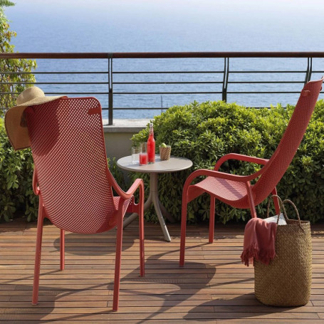 Fauteuil Lounge Net - Taupe Nardi