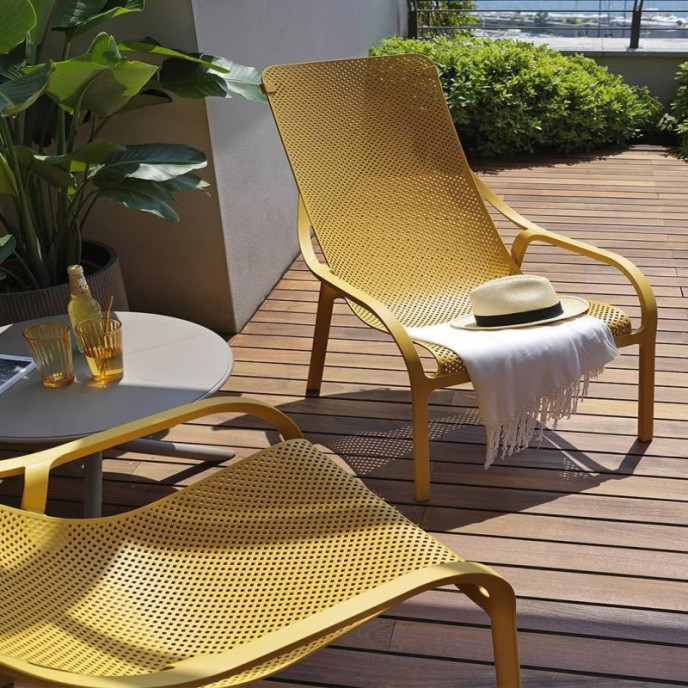 Fauteuil Lounge Net - Moutarde Nardi