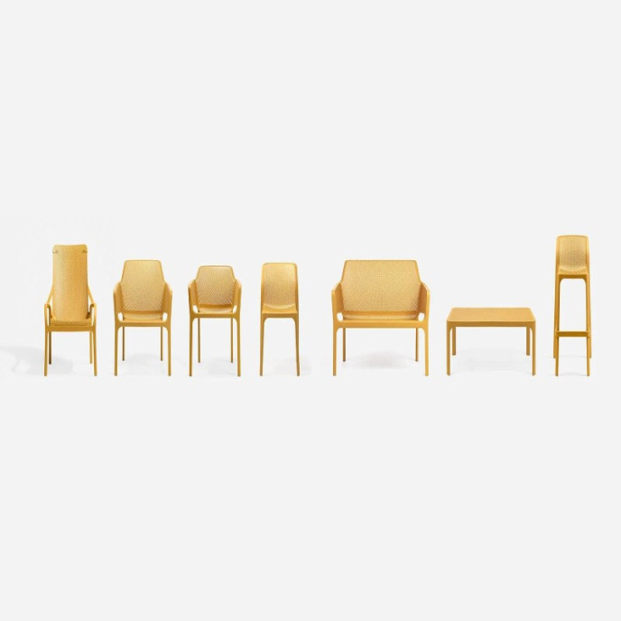 Tabouret de bar Net - Moutarde Nardi