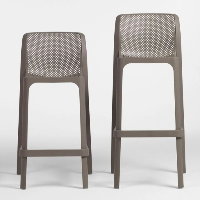 Tabouret de bar Net - Taupe Nardi