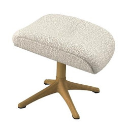 Repose-pieds Elégant Tissu Roma Blanc cassé Flexlux