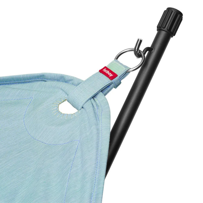 Hamac Headdemock Superb avec oreiller et base noire - Pacific blue Fatboy®