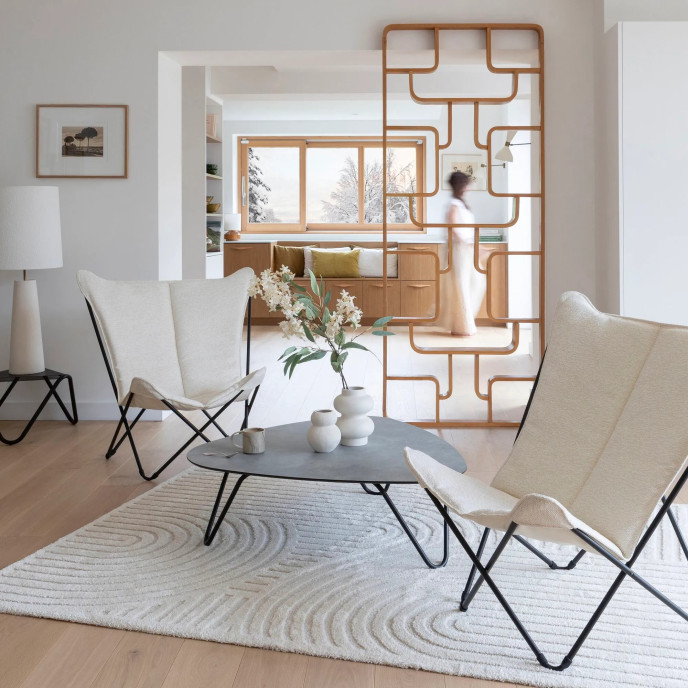 Fauteuil Sphinx Niksen Beige Creme Lafuma