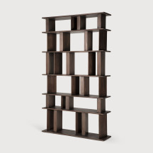 Etagère Block en Acajou L 133 H 207 cm Etnicraft