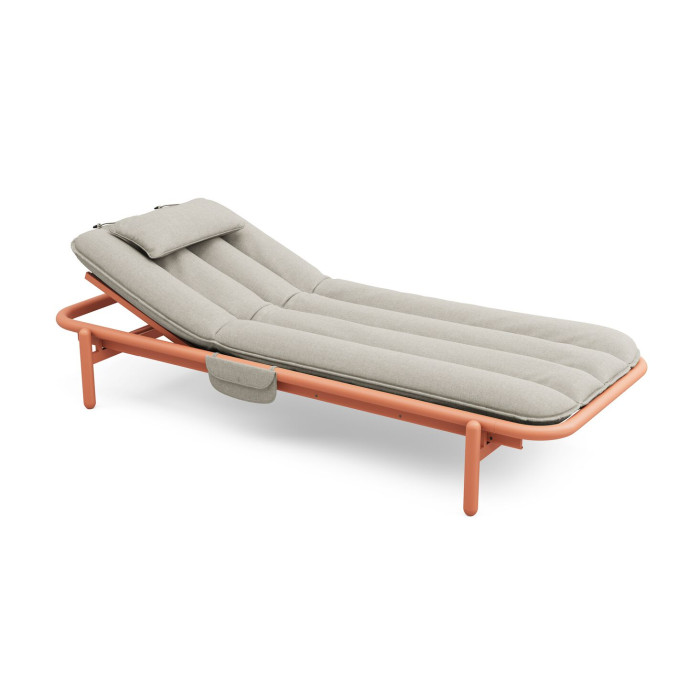 Lit de repos d’extérieur Sunbun Terracotta / Mist Orange Creme Fatboy®