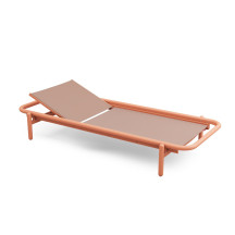 Lit de repos d’extérieur Sunbun Terracotta / Mist Orange Creme Fatboy®