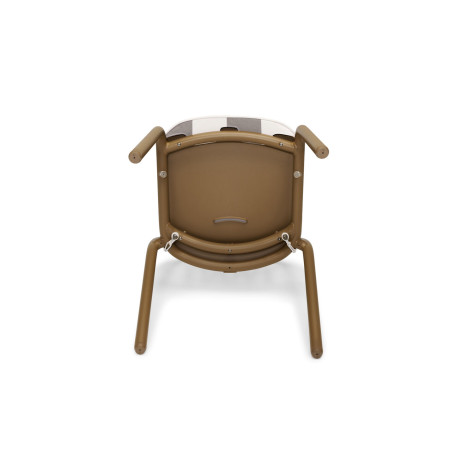 Coussin de chaise Fred Chair Pillow Stripe Cacao Fatboy®