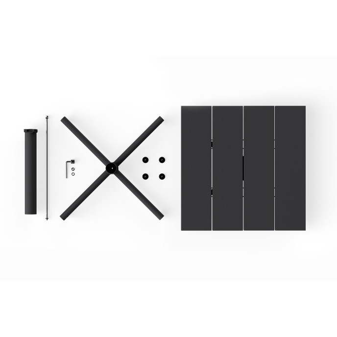 Petite table de jardin Fred Square Bistreau Anthracite Fatboy®