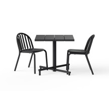 Petite table de jardin Fred Square Bistreau Anthracite Fatboy®