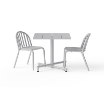 Petite table de jardin Fred Square Bistreau Light Grey Fatboy®