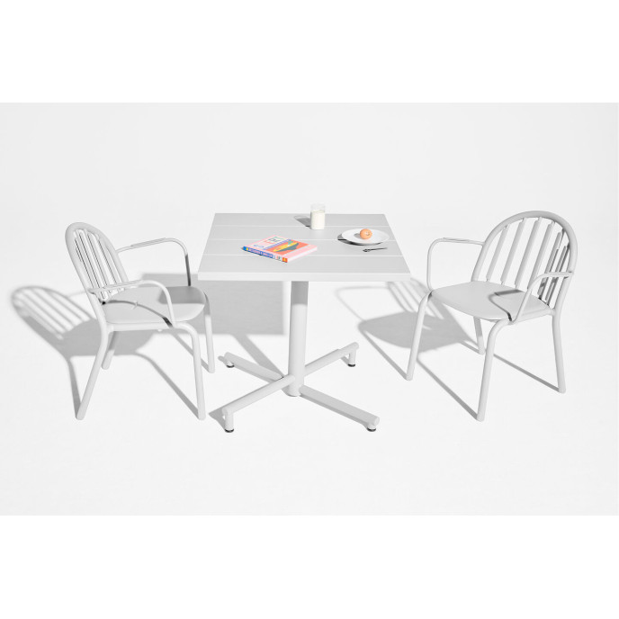 Petite table de jardin Fred Square Bistreau Light Grey Fatboy®