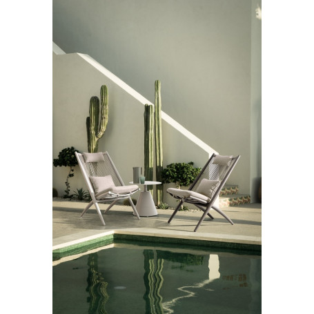 Fauteuil Lounge Aloha Sandshell Bizzotto