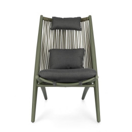 Fauteuil Lounge Aloha Vert Bizzotto