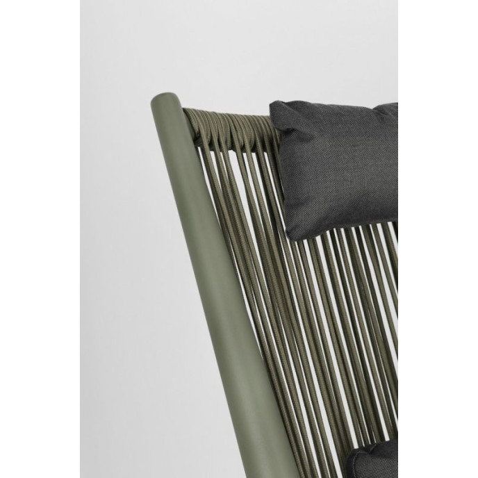 Fauteuil Lounge Aloha Vert Bizzotto